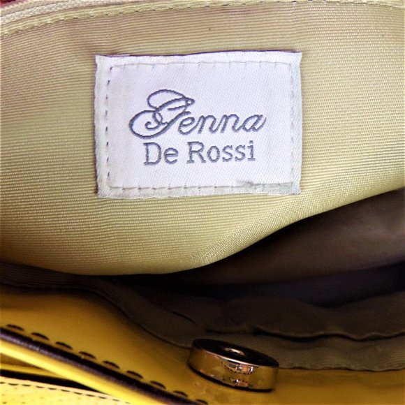 Yellow Perforated Women's Handbag - Picture 9 of 13